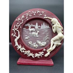 Jennifer's World Enchanted Moments Incolay Cameo Plaque Stand Rosemary Caloier 2